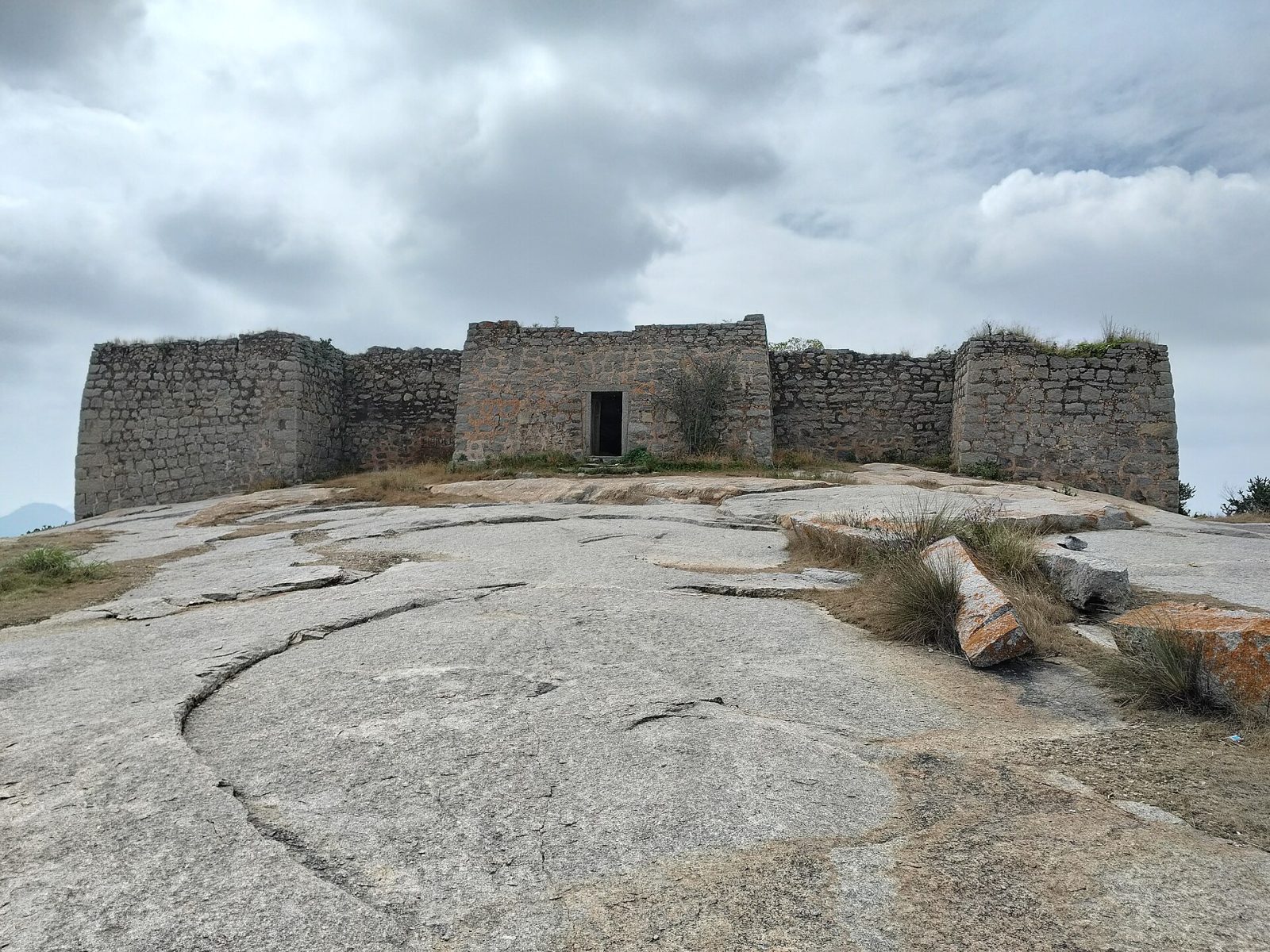 The fort entrance at the summit.