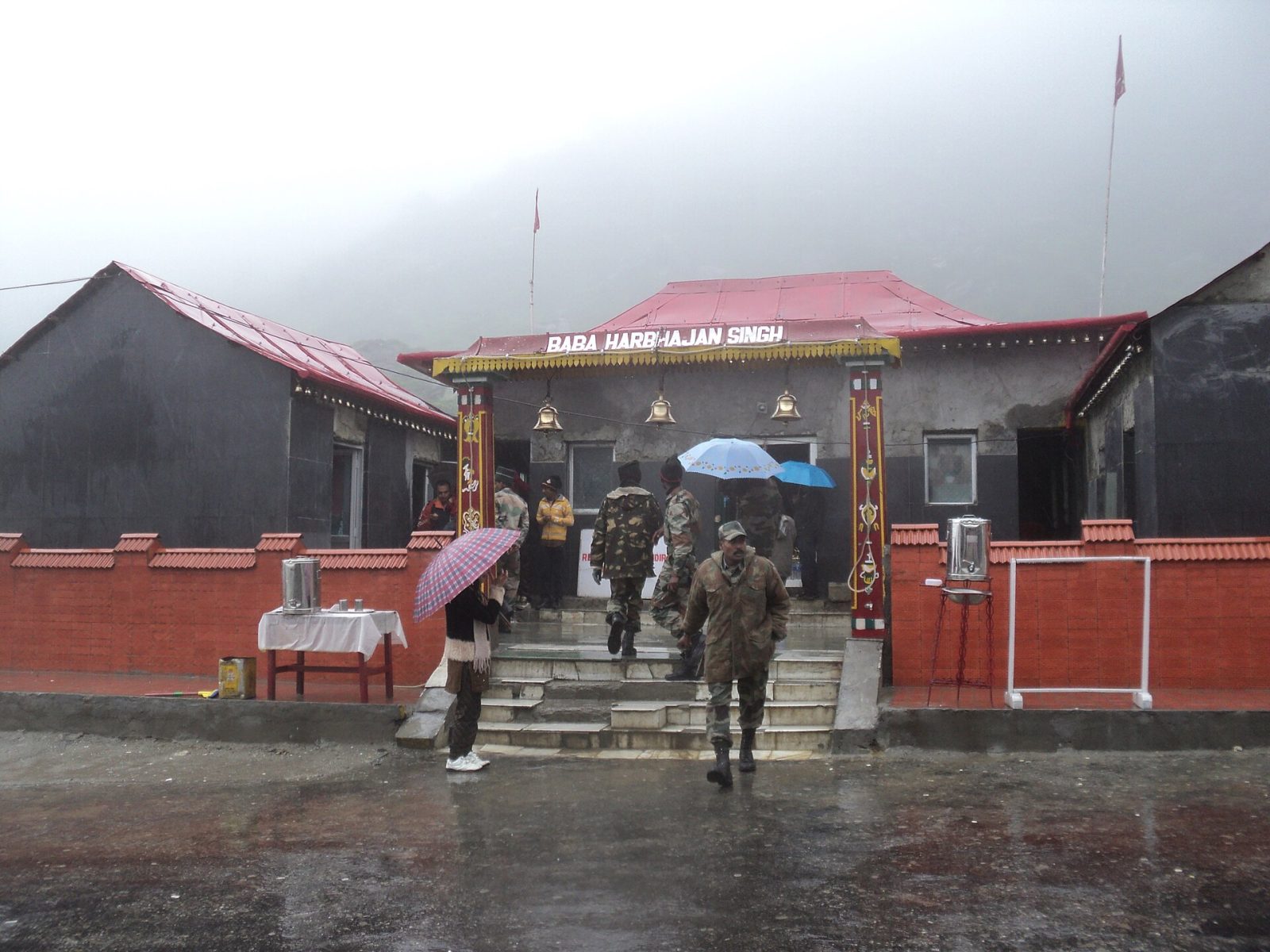Entrance of the Baba Harbhajan Singh shrine.
