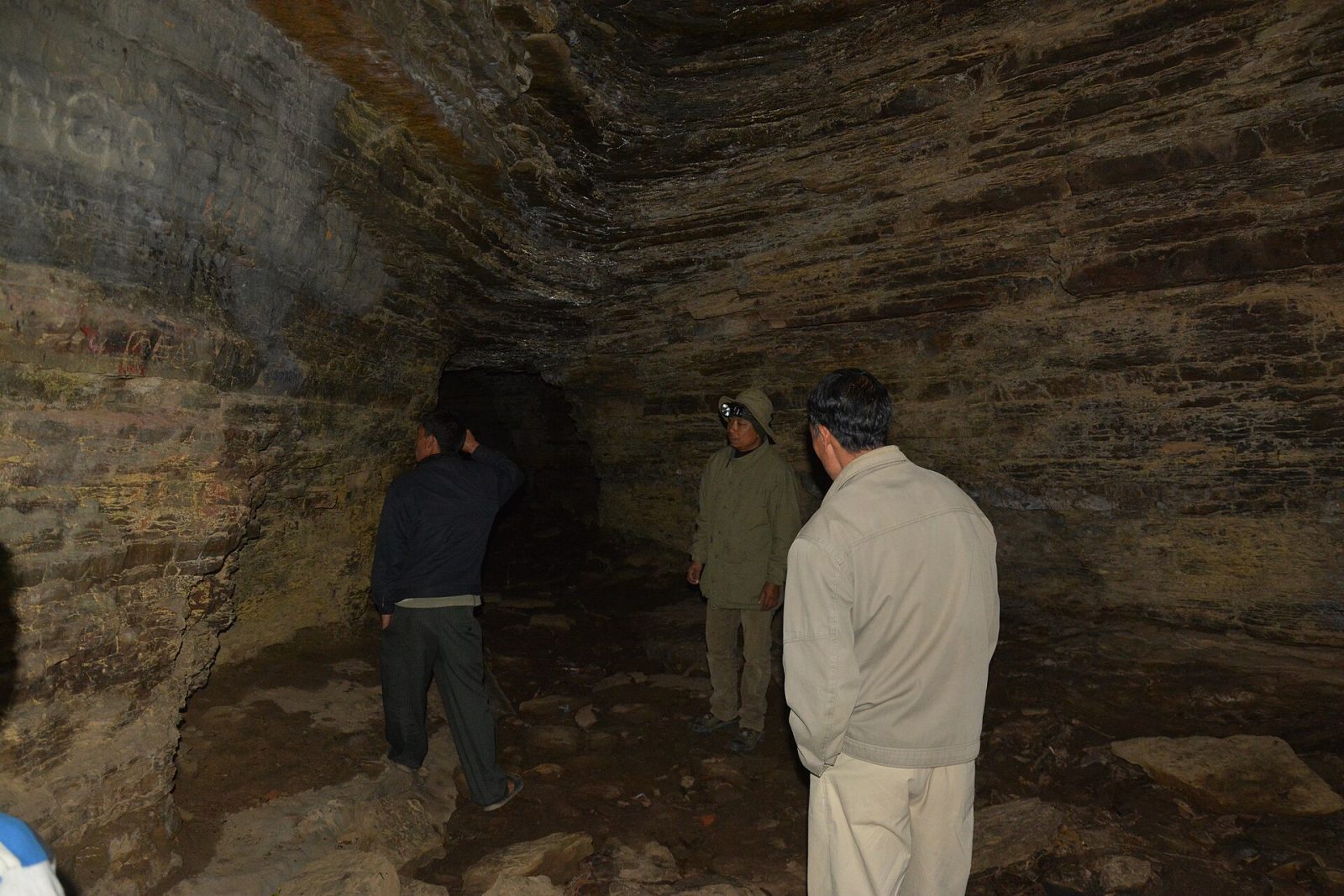 Inside the Tharon Caves.