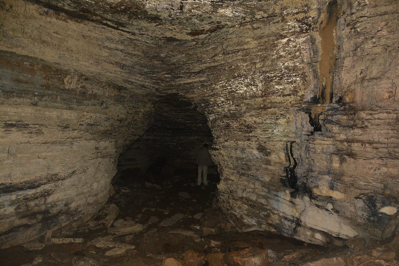 Inside the Tharon Caves.